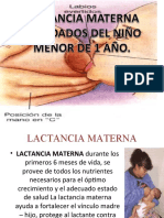 Lactancia Materna y Cuidados Del Niño Menor de 1 Año