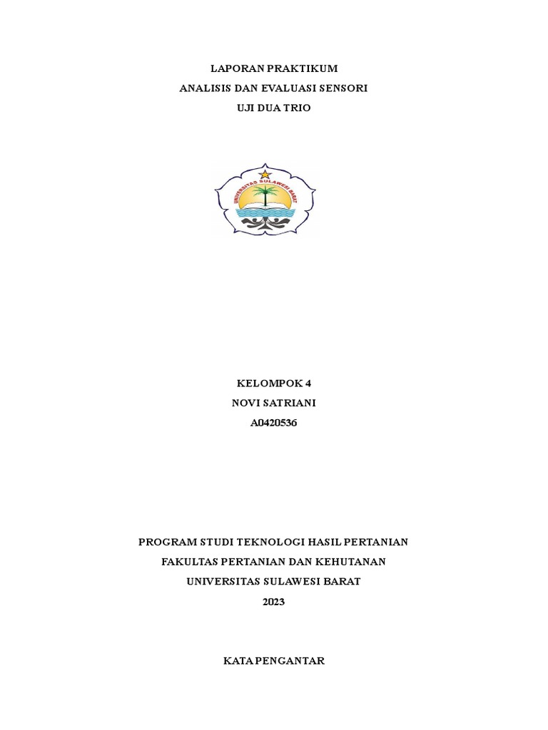 Uji Duo Trio dalam Evaluasi Sensorik | PDF | Sains & Matematika