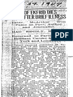 Peter McArthur Dies Oct 28, 1924.