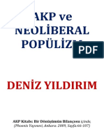 Deniz Yıldırım - AKP Ve Neoliberal Popülizm