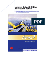 Avanti Beginning Italian 4th Edition Aski Solutions Manual