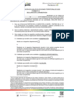 Formato 3 - Declaración Juramentada