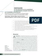 Estado nutricional de pacientes en la modalidad de hospitalización domiciliaria estudio transversal en 5 ciudades colombianas 2023 