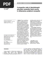 Graham - A Prospective Study of Physiotherapist Prescribed Community Based Exercise in Inflammatory Peripheral Neuropathy