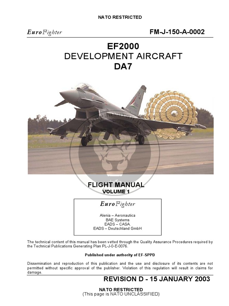 DA7 Flight Manual 2003 | PDF | Airspeed | Aerial Refueling