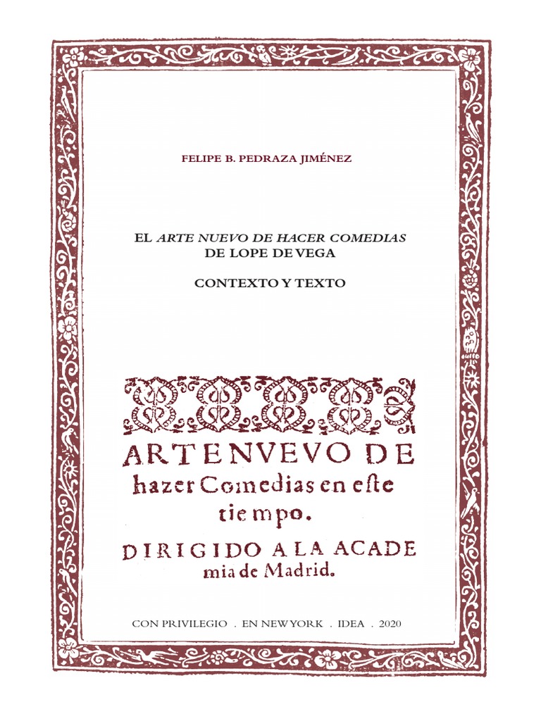 Arte de Comedia en Lope de Vega | PDF