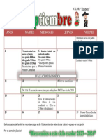 Calendario Septiembre