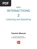 Listening and Speaking 2 - Teacher's Resource