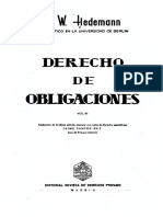 Hedeman, J. Derecho de Obligaciones