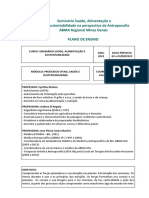 Plano de Ensino - Seminario Alimentaçao - Modulo II