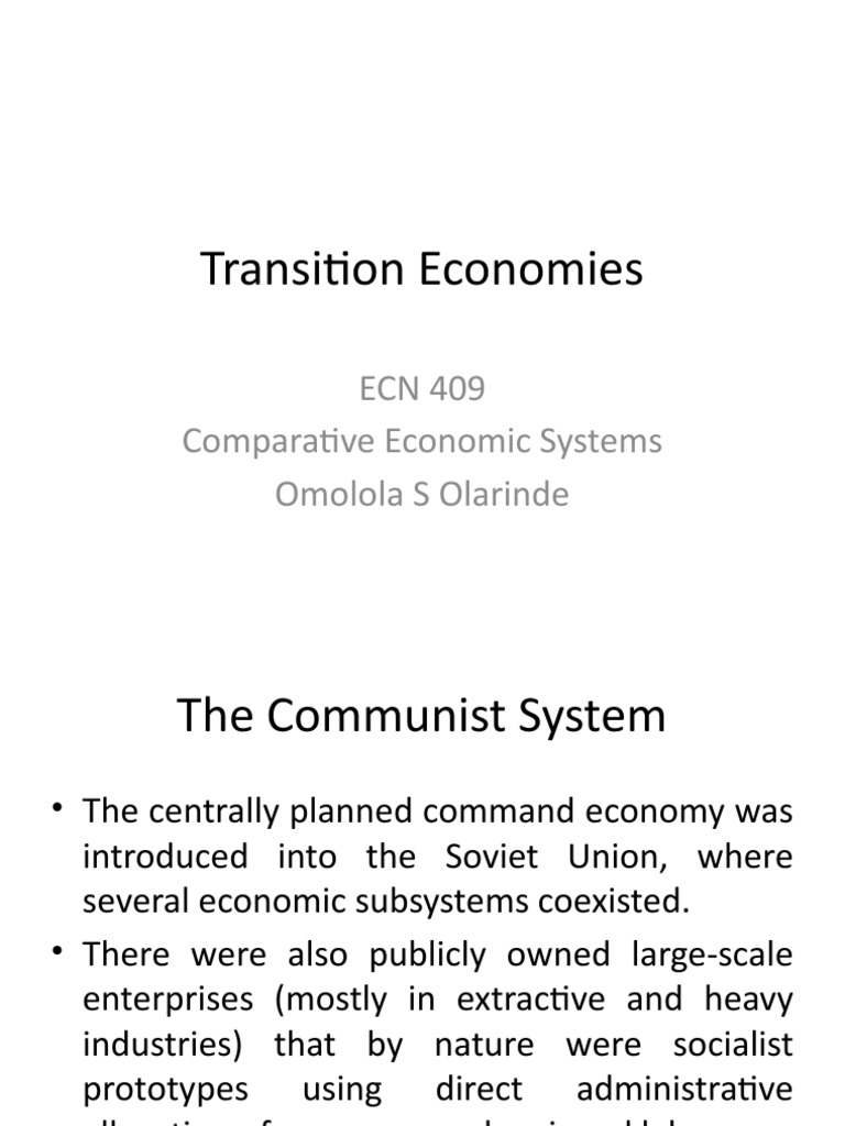 Transition economies pdf soviet union world politics