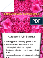 Substantivische Suffigierungsvorschlage