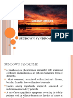 7 Sun Down Syndrome