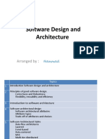 Software Design and Architecture: Arranged by