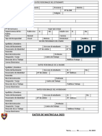 Datos de Matricula 2023