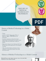History of Medical Technology Profession