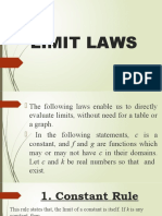 1 Limit Laws
