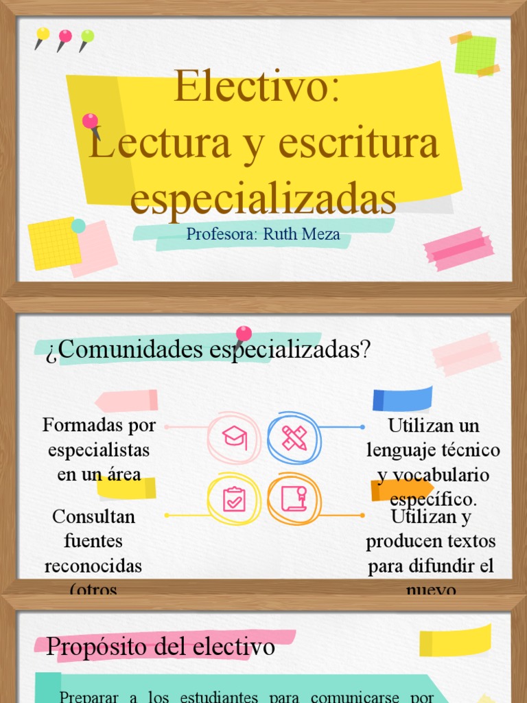 Electivo de Lectura y Escritura Especializada | PDF