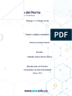 Actividad #3. Trabajo Escrito Práctica de Observación