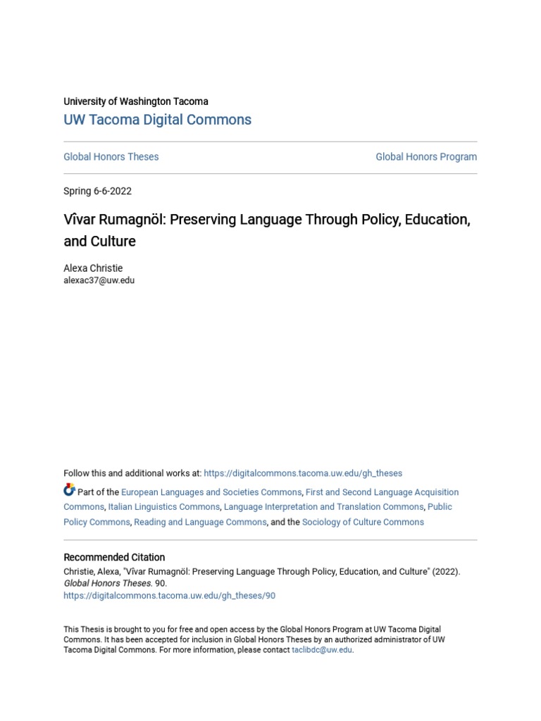 Language Preservation Strategies for Romagnolo | PDF | Divine Comedy ...