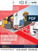 Temario - Gestión de Proyectos de Construcción Con Primavera p6