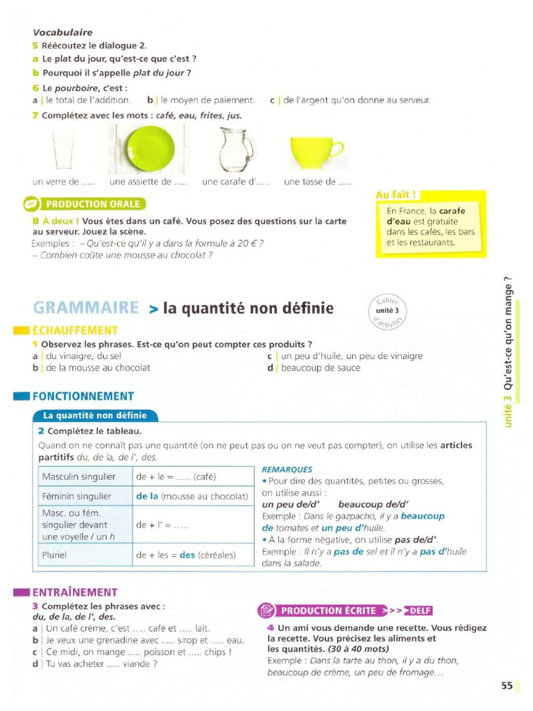 2) Grammaire - La Quantité Non Définie | PDF