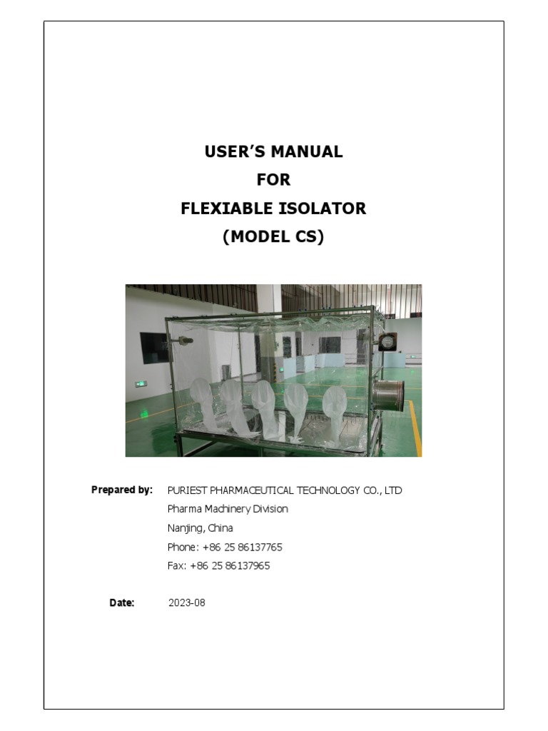 Flexible Isolator User Manual | PDF | Pipe (Fluid Conveyance ...