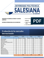 Evaluacion de Mercados