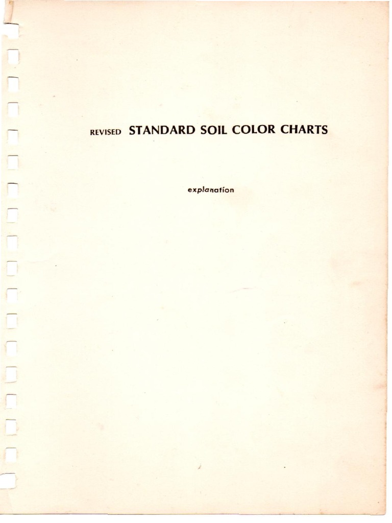 Munsell Soil Color Chart Guide | PDF | Image Processing | Color