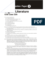 ISCLiterature in English 12 SQP 8