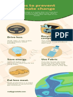 Simple Illustration 5 Tips To Prevent Climate Change Infographic