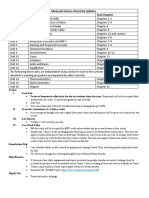 Advanced Honors Chemistry Syllabus 2023