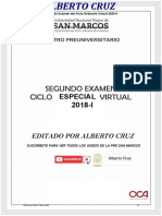 2do Examen Pre San Marcos Ciclo Especial 2018-I