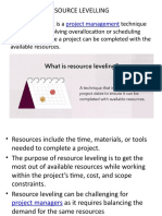 Resource Levelling