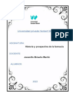 CUESTIONARIO 1 y 2 HISTORIA Y PROSPECTIVA DE LA FARMACIA