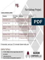 Hiring For Railway Project.!!