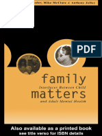 Peter Reder - Family Matters - Interfaces Between Child and Adult Mental Health (2000)