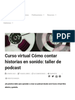 Curso Virtual Cómo Contar Historias en Sonido - Taller de Podcast - Radios Libres