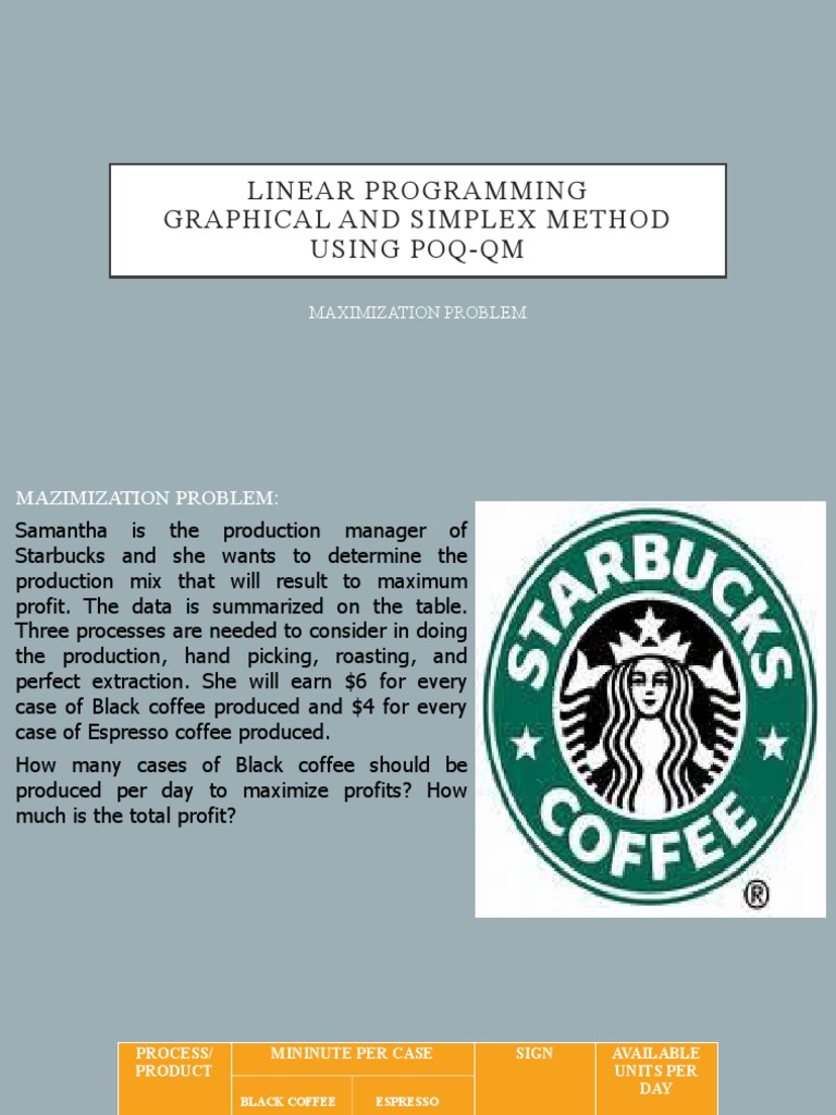 Linear Programming Examples | PDF