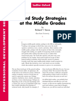 Word Study Strategies at The Middle Grades