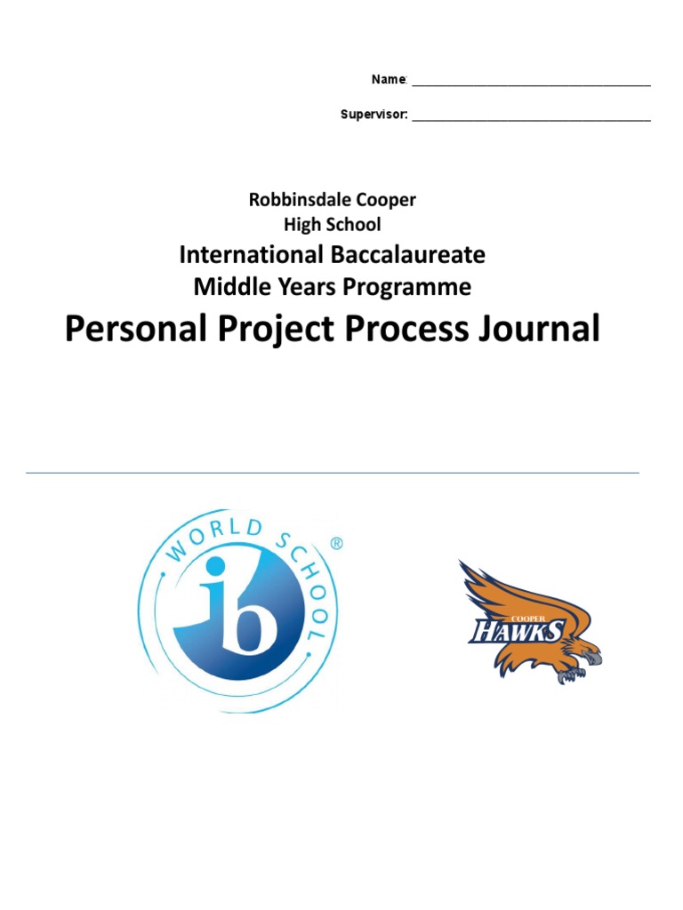 personal-project-process-journal-international-baccalaureate-middle