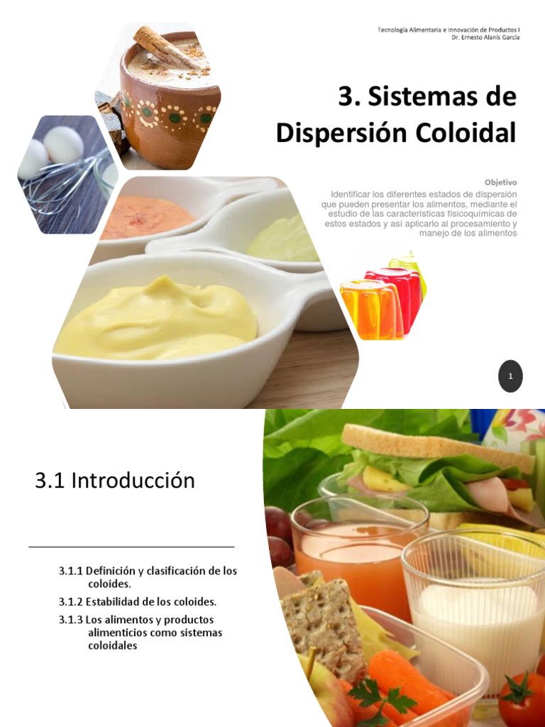 Sistemas Coloidales en Alimentos | PDF | Coloide | Emulsión