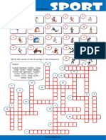 Sport Crossword Fun Activities Games Oneonone Activities Tests - 10638