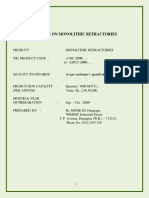 Monolithic Refractories