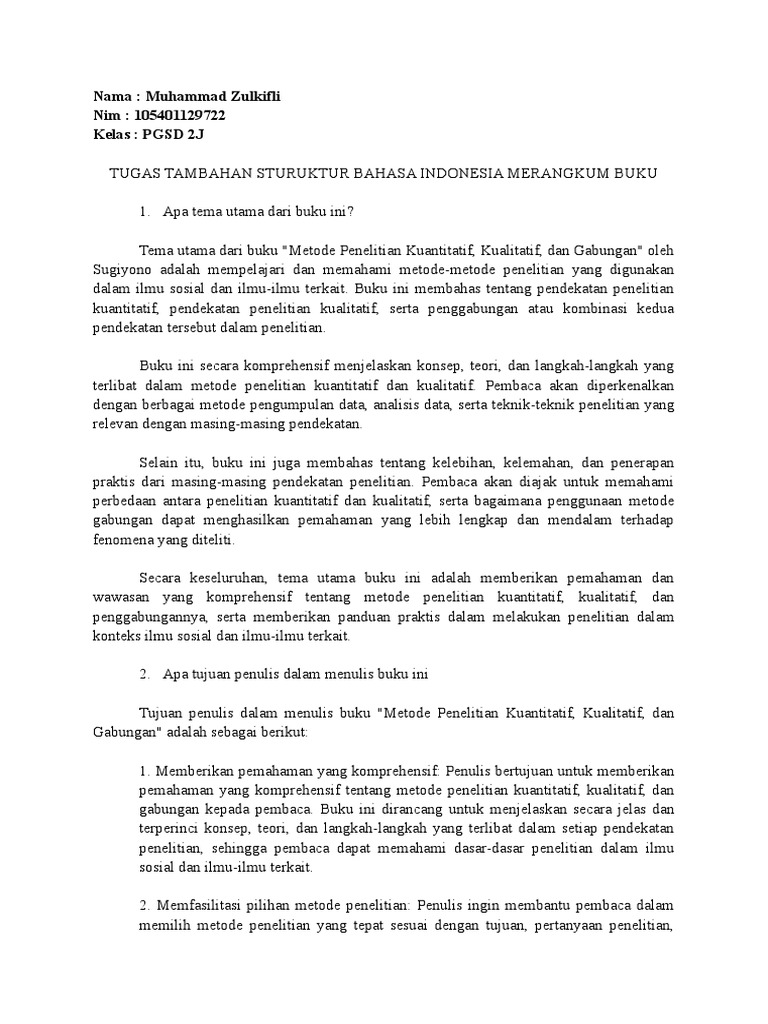 Struktur Bahasa Indonesia Pdf