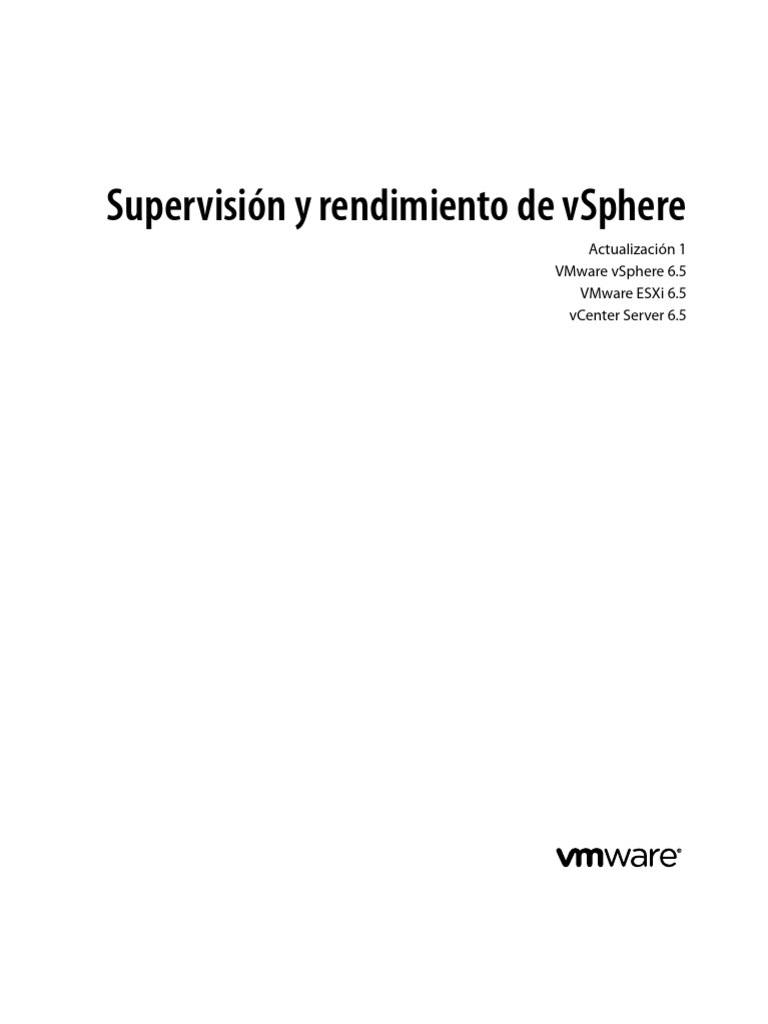 Vsphere Esxi Vcenter Server 651 Monitoring Performance Guide | PDF ...