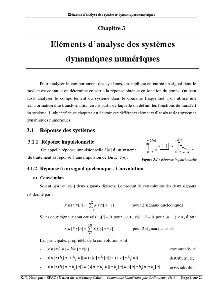 Analyse des systèmes dynamiques numériques | PDF | Zéro d'une fonction ...