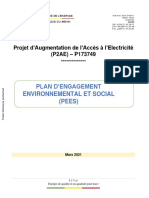 Environmental and Social Commitment Plan ESCP Benin Electricity Access Scale Up BEAS Project P173749