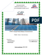 Energies Photovoltaique Et Environnement