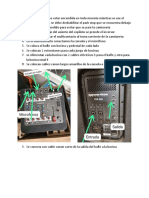 Instruccuines para Equipo de Audio